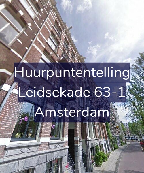 Foto gevel Huurpuntentelling voor Leidsekade 63-1, Amsterdam