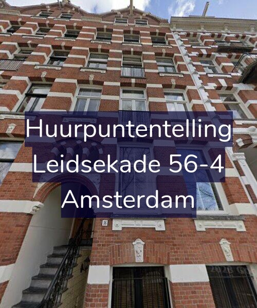 Foto gevel Huurpuntentelling voor Leidsekade 56-4, Amsterdam