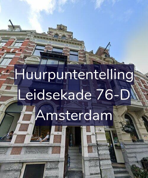 Foto gevel Huurpuntentelling voor Leidsekade 76-D, Amsterdam