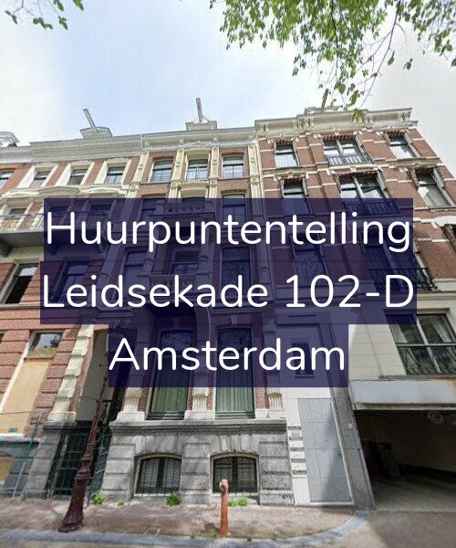 Foto gevel Huurpuntentelling voor Leidsekade 102-D, Amsterdam