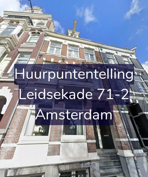 Foto gevel Huurpuntentelling voor Leidsekade 71-2, Amsterdam