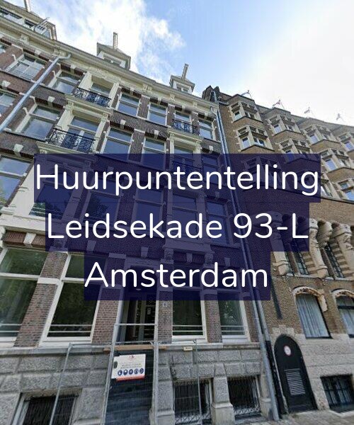 Foto gevel Huurpuntentelling voor Leidsekade 93-L, Amsterdam