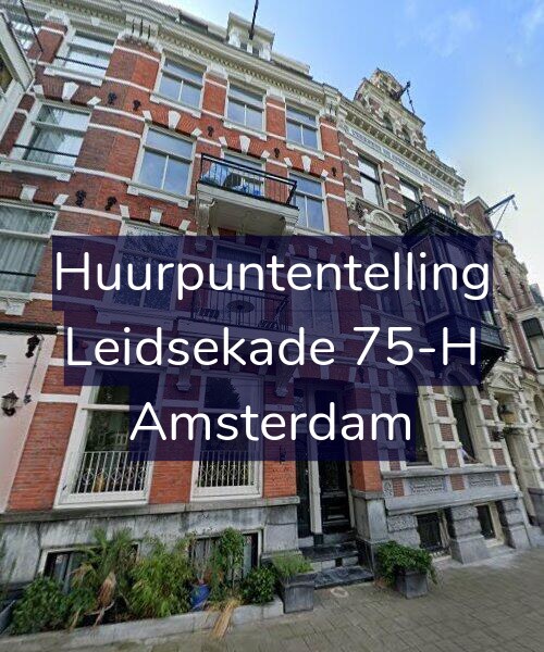 Foto gevel Huurpuntentelling voor Leidsekade 75-H, Amsterdam