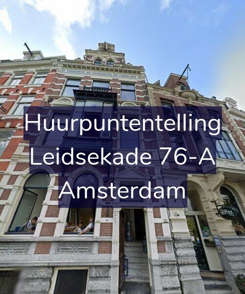 Foto gevel Huurpuntentelling voor Leidsekade 76-A, Amsterdam