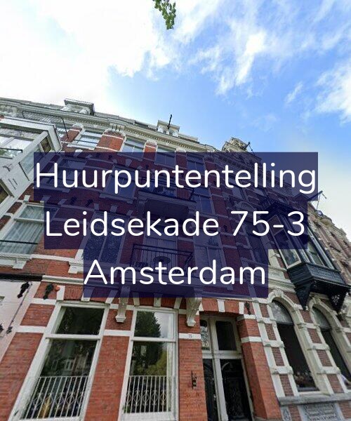 Foto gevel Huurpuntentelling voor Leidsekade 75-3, Amsterdam