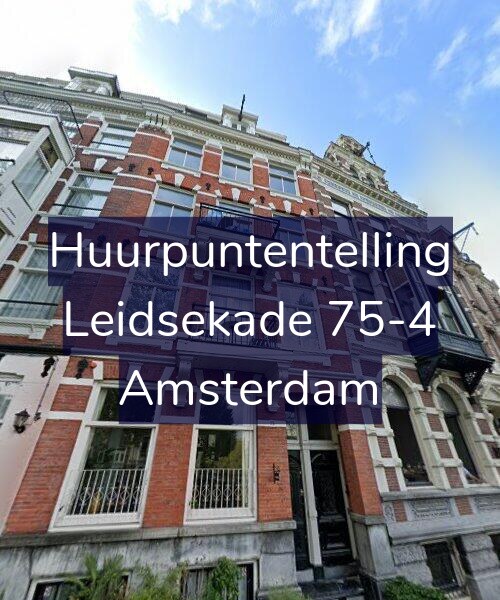 Foto gevel Huurpuntentelling voor Leidsekade 75-4, Amsterdam