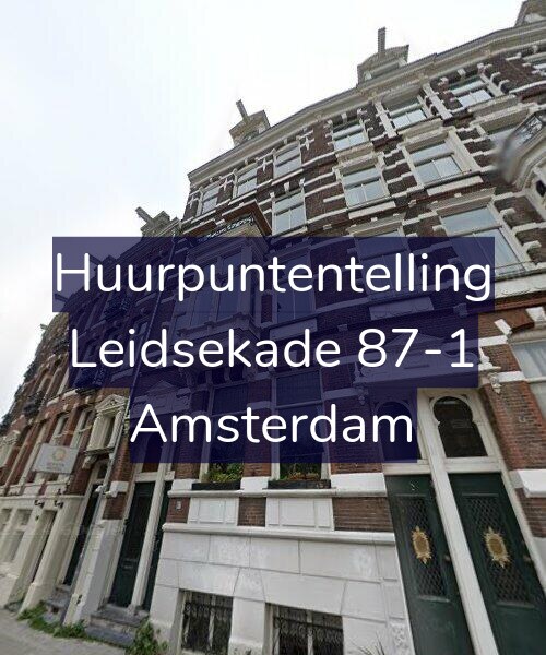 Foto gevel Huurpuntentelling voor Leidsekade 87-1, Amsterdam