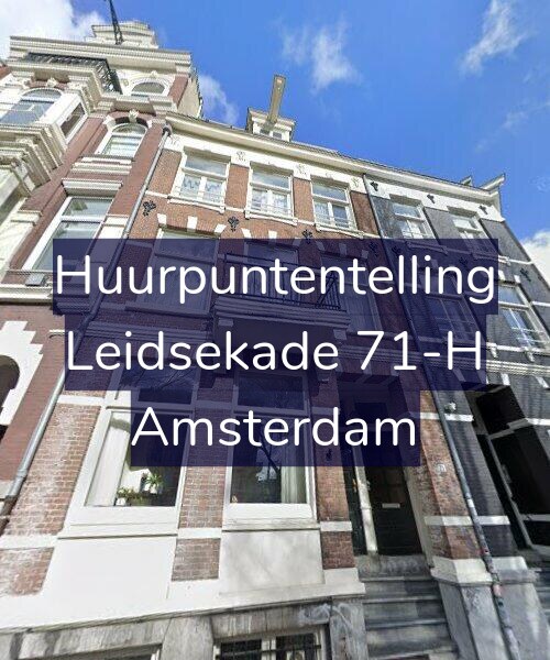 Foto gevel Huurpuntentelling voor Leidsekade 71-H, Amsterdam