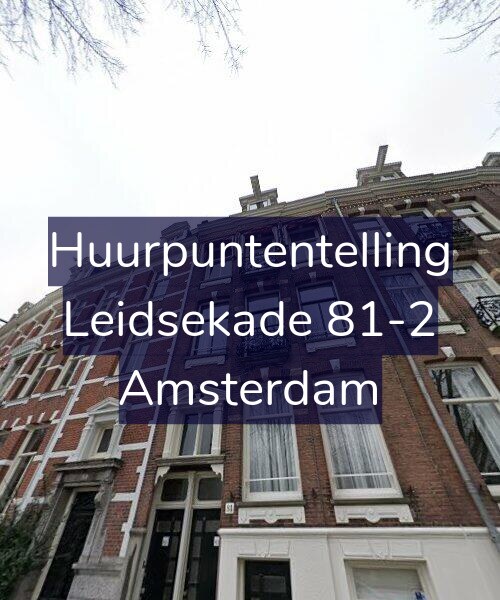 Foto gevel Huurpuntentelling voor Leidsekade 81-2, Amsterdam