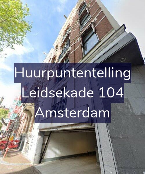 Foto gevel Huurpuntentelling voor Leidsekade 104, Amsterdam
