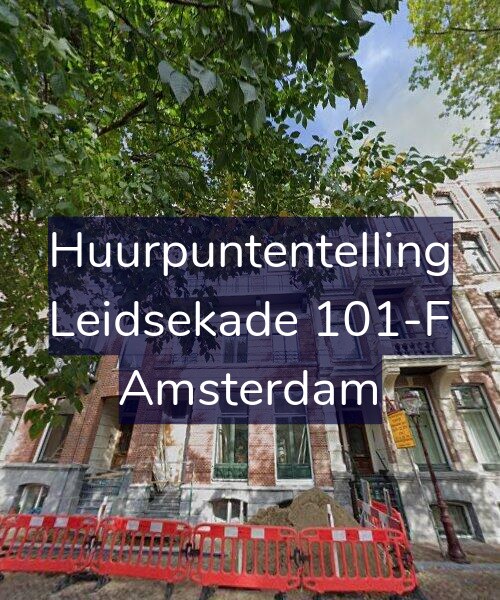 Foto gevel Huurpuntentelling voor Leidsekade 101-F, Amsterdam