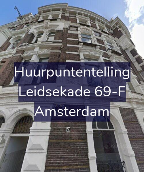 Foto gevel Huurpuntentelling voor Leidsekade 69-F, Amsterdam