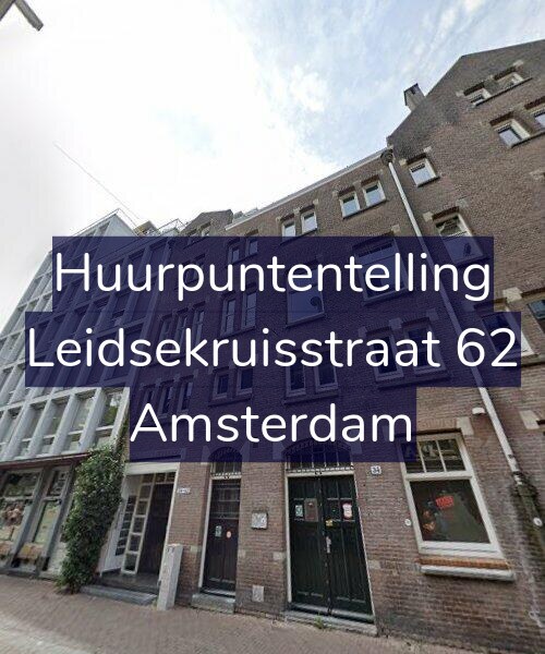 Foto gevel Huurpuntentelling voor Leidsekruisstraat 62, Amsterdam