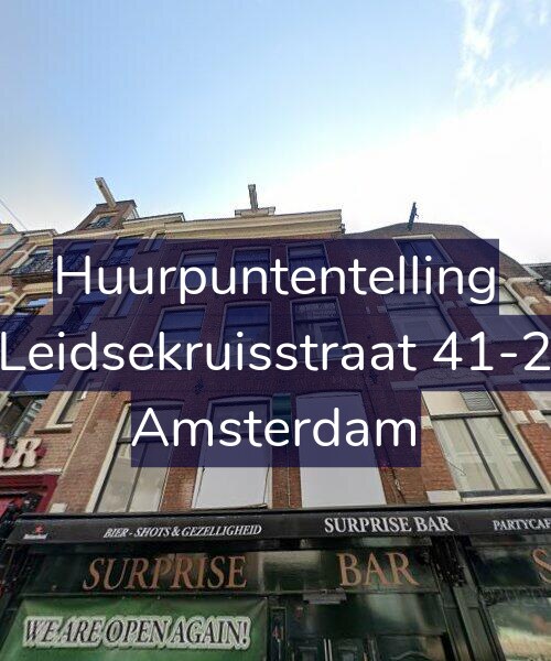Foto gevel Huurpuntentelling voor Leidsekruisstraat 41-2, Amsterdam