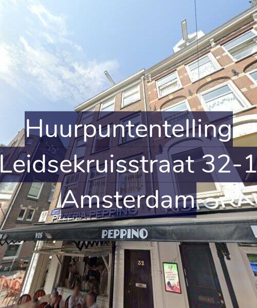 Foto gevel Huurpuntentelling voor Leidsekruisstraat 32-1, Amsterdam