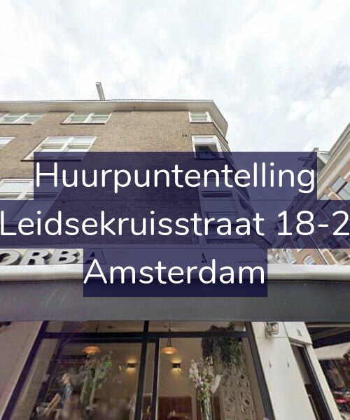 Foto gevel Huurpuntentelling voor Leidsekruisstraat 18-2, Amsterdam