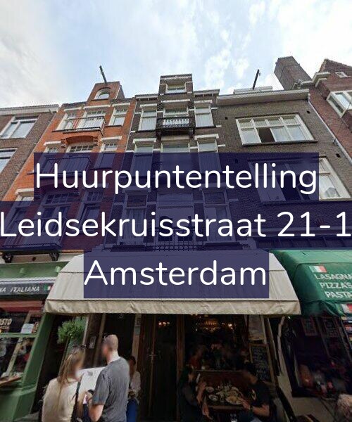 Foto gevel Huurpuntentelling voor Leidsekruisstraat 21-1, Amsterdam