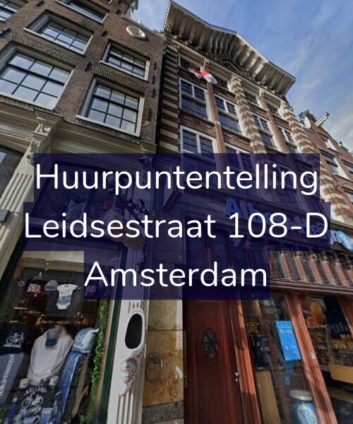 Foto gevel Huurpuntentelling voor Leidsestraat 108-D, Amsterdam