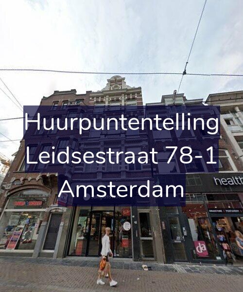 Foto gevel Huurpuntentelling voor Leidsestraat 78-1, Amsterdam