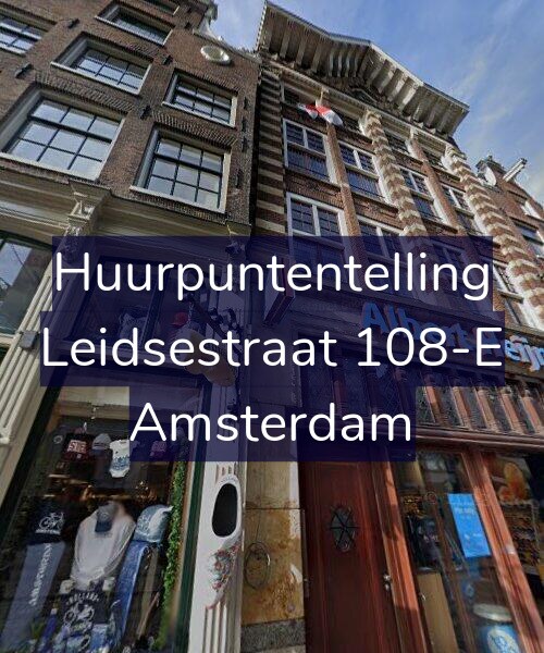 Foto gevel Huurpuntentelling voor Leidsestraat 108-E, Amsterdam