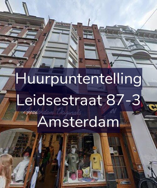 Foto gevel Huurpuntentelling voor Leidsestraat 87-3, Amsterdam