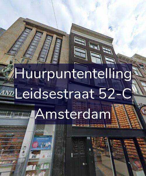 Foto gevel Huurpuntentelling voor Leidsestraat 52-C, Amsterdam