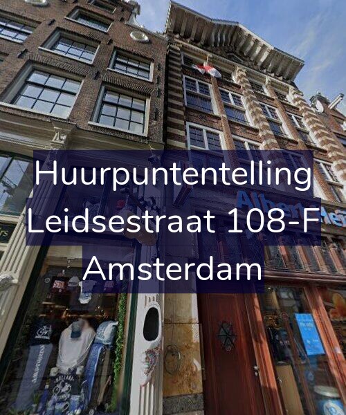 Foto gevel Huurpuntentelling voor Leidsestraat 108-F, Amsterdam
