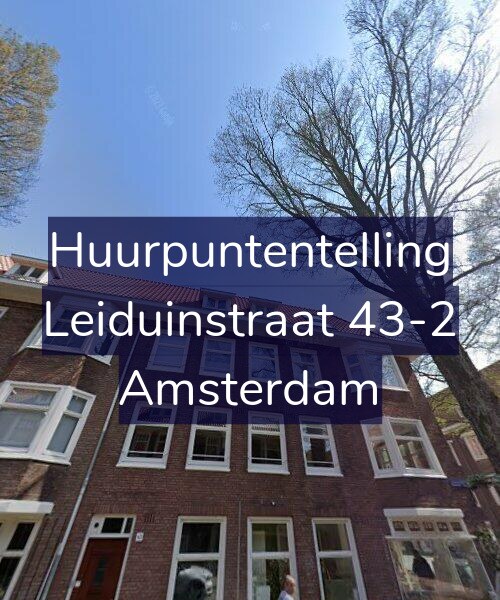 Foto gevel Huurpuntentelling voor Leiduinstraat 43-2, Amsterdam