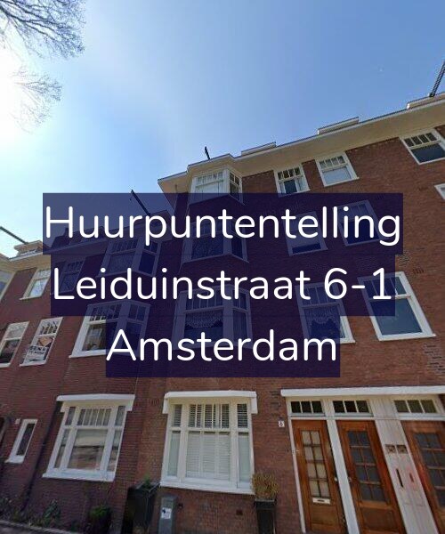 Foto gevel Huurpuntentelling voor Leiduinstraat 6-1, Amsterdam
