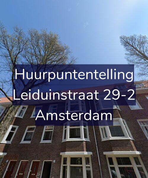 Foto gevel Huurpuntentelling voor Leiduinstraat 29-2, Amsterdam