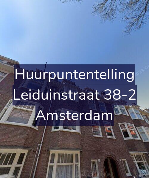 Foto gevel Huurpuntentelling voor Leiduinstraat 38-2, Amsterdam
