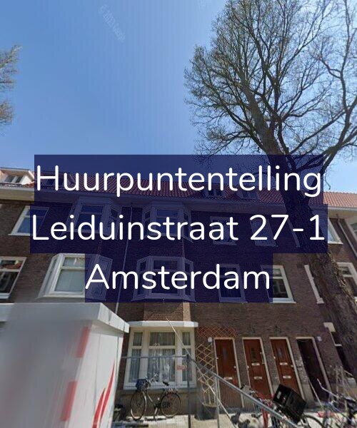 Foto gevel Huurpuntentelling voor Leiduinstraat 27-1, Amsterdam