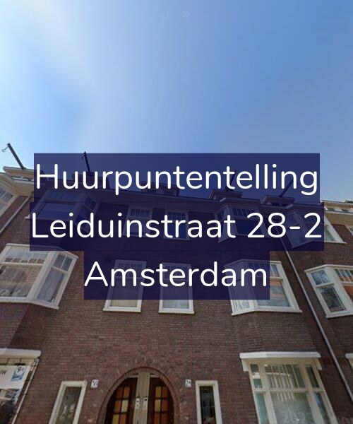 Foto gevel Huurpuntentelling voor Leiduinstraat 28-2, Amsterdam