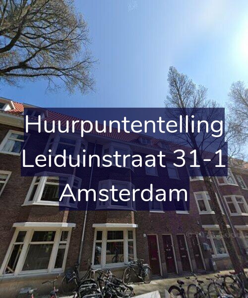 Foto gevel Huurpuntentelling voor Leiduinstraat 31-1, Amsterdam