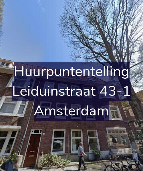 Foto gevel Huurpuntentelling voor Leiduinstraat 43-1, Amsterdam