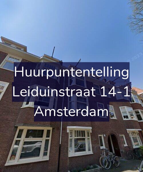 Foto gevel Huurpuntentelling voor Leiduinstraat 14-1, Amsterdam