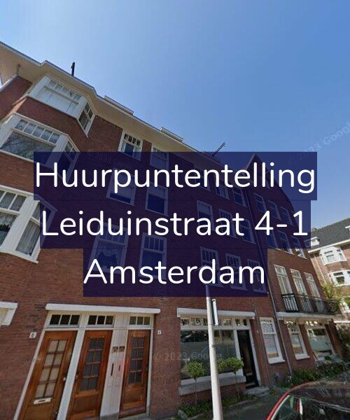 Foto gevel Huurpuntentelling voor Leiduinstraat 4-1, Amsterdam