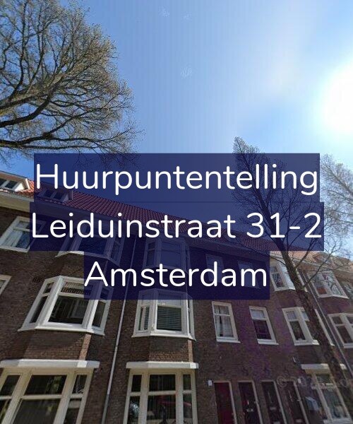 Foto gevel Huurpuntentelling voor Leiduinstraat 31-2, Amsterdam
