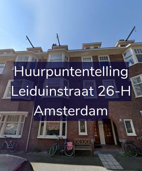 Foto gevel Huurpuntentelling voor Leiduinstraat 26-H, Amsterdam
