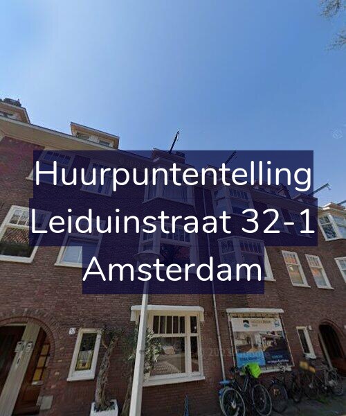 Foto gevel Huurpuntentelling voor Leiduinstraat 32-1, Amsterdam