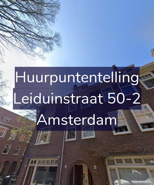 Foto gevel Huurpuntentelling voor Leiduinstraat 50-2, Amsterdam