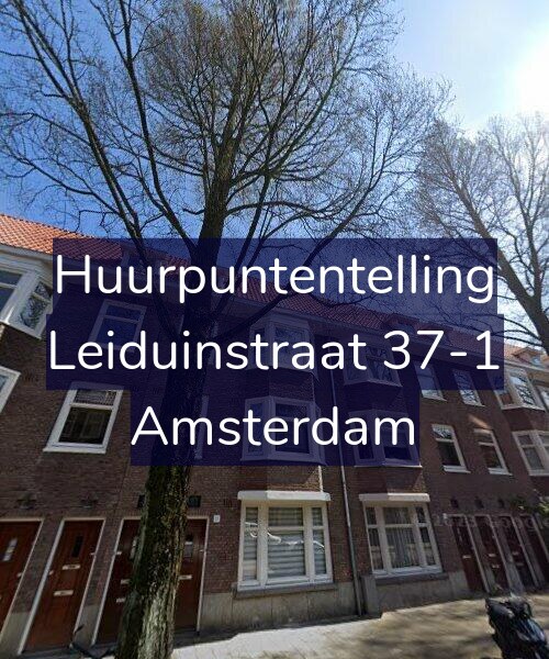 Foto gevel Huurpuntentelling voor Leiduinstraat 37-1, Amsterdam