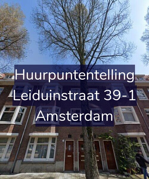 Foto gevel Huurpuntentelling voor Leiduinstraat 39-1, Amsterdam