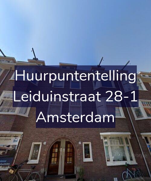 Foto gevel Huurpuntentelling voor Leiduinstraat 28-1, Amsterdam