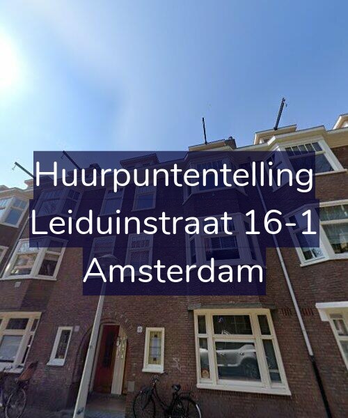 Foto gevel Huurpuntentelling voor Leiduinstraat 16-1, Amsterdam