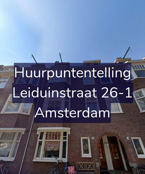 Foto gevel Huurpuntentelling voor Leiduinstraat 26-1, Amsterdam