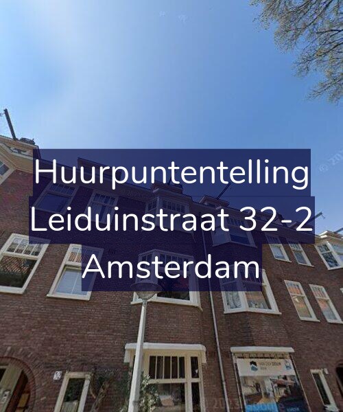 Foto gevel Huurpuntentelling voor Leiduinstraat 32-2, Amsterdam