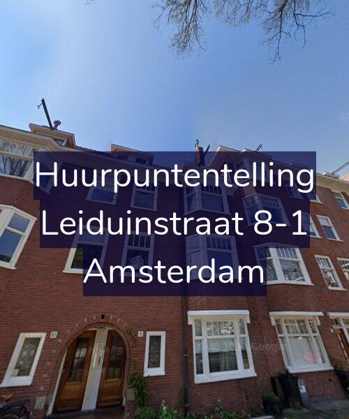 Foto gevel Huurpuntentelling voor Leiduinstraat 8-1, Amsterdam