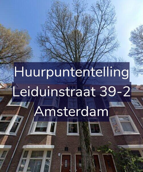 Foto gevel Huurpuntentelling voor Leiduinstraat 39-2, Amsterdam