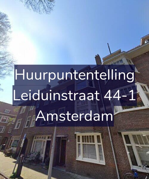 Foto gevel Huurpuntentelling voor Leiduinstraat 44-1, Amsterdam